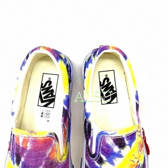 💖MEGA SALE💖VANS Vans Classic Slip On Washed VN0A4U3819X Men Canvas Tie-Dye - Picture 7 of 9